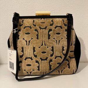 Rare NWT Orla Kiely Velvet Climbing Daisy Holly Bag in Parchment